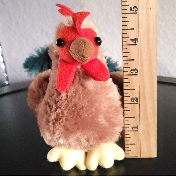 Aurora Cocky Rooster Plush Stuffed Animal Blue & Green Tail 2019. - Picture 10 of 10